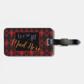 Alice in Wonderland Mad Cheshire Cat Bagagelabel (Achterkant horizontaal)