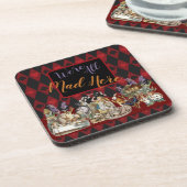 Alice in Wonderland Mad Cheshire Cat Bier Onderzetter (Linkerzijde)