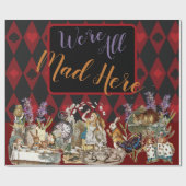 Alice in Wonderland Mad Cheshire Cat Cadeaupapier (Vlak)