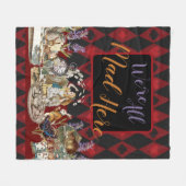Alice in Wonderland Mad Cheshire Cat Fleece Deken (Voorkant (Horizontaal))