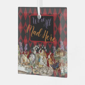 Alice in Wonderland Mad Cheshire Cat Glas Ornament (Voorkant links)