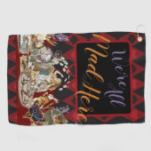 Alice in Wonderland Mad Cheshire Cat Golfhanddoek (Horizontaal)