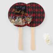 Alice in Wonderland Mad Cheshire Cat Handwaaier (Voorkant en achterkant)