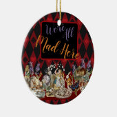 Alice in Wonderland Mad Cheshire Cat Keramisch Ornament (Rechts)