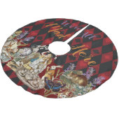 Alice in Wonderland Mad Cheshire Cat Kerstboom Rok (Gekanteld)