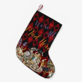 Alice in Wonderland Mad Cheshire Cat Kleine Kerstsok (Voorkant (Hangend))