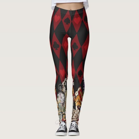 Alice in Wonderland Mad Cheshire Cat Leggings (Voorkant)