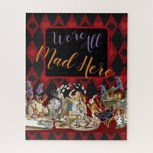 Alice in Wonderland Mad Cheshire Cat Legpuzzel (Verticaal)