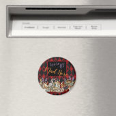 Alice in Wonderland Mad Cheshire Cat Magneet (Insitu (Vaatwasser))