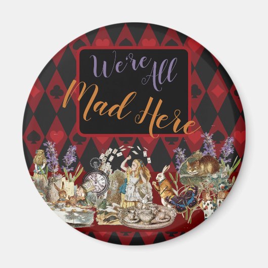 Alice in Wonderland Mad Cheshire Cat Magneet (Voorkant)