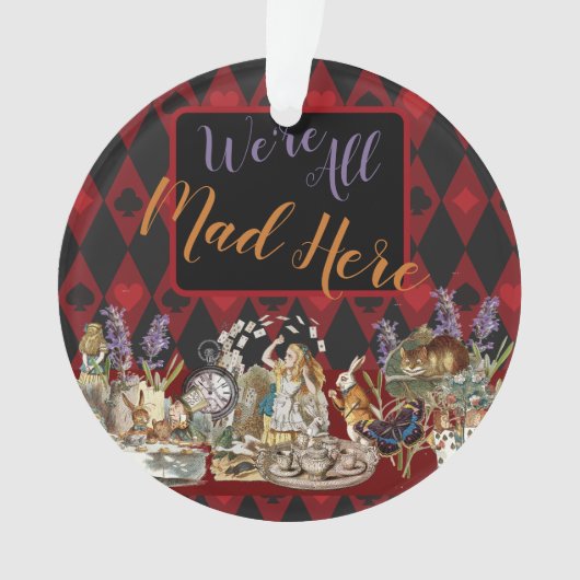 Alice in Wonderland Mad Cheshire Cat Ornament (voorkant)