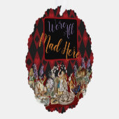 Alice in Wonderland Mad Cheshire Cat Ornament Kaart (Rechts)