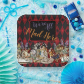 Alice in Wonderland Mad Cheshire Cat Papieren Bordje (Feest)