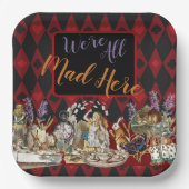Alice in Wonderland Mad Cheshire Cat Papieren Bordje (Voorkant)
