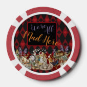 Alice in Wonderland Mad Cheshire Cat Poker Chips (Achterkant)