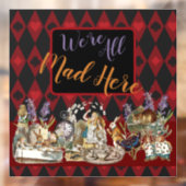 Alice in Wonderland Mad Cheshire Cat Raamsticker (Vel 2)