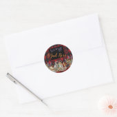 Alice in Wonderland Mad Cheshire Cat Ronde Sticker (Envelop)