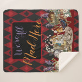 Alice in Wonderland Mad Cheshire Cat Sherpa Deken (Voorkant (horizontaal))