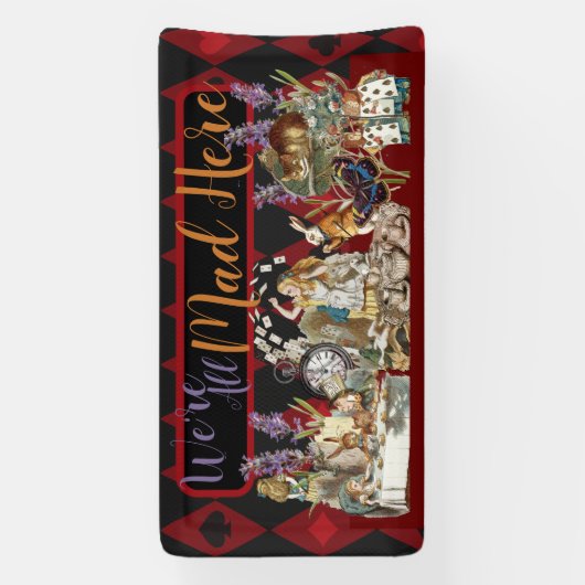 Alice in Wonderland Mad Cheshire Cat Spandoek (Verticaal)