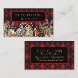 Alice in Wonderland Mad Cheshire Cat Visitekaartje