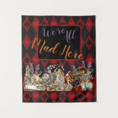 Alice in Wonderland Mad Cheshire Cat Wandkleed (Voorkant)