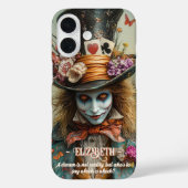 Alice in Wonderland Mad Hatter Case-Mate iPhone Case (Achterkant)