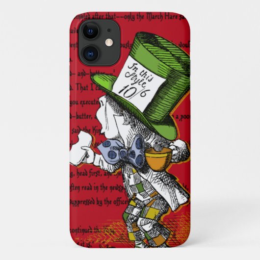 Alice in Wonderland | Mad Hatter Case-Mate iPhone Case (Achterkant)
