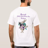 Alice in Wonderland Mad Hatter Funny T-shirt (Achterkant)