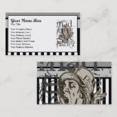 Alice in Wonderland Mad Hatter Grunge Visitekaartje (Voorkant / Achterkant)