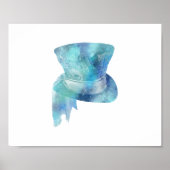 Alice in Wonderland Mad Hatter Horizontal Print (Voorkant)
