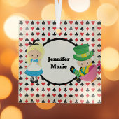 Alice in Wonderland Mad Hatter Kinder kerst Glas Ornament
