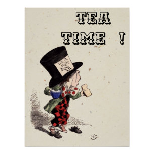 Alice in Wonderland - Mad Hatter (kleur) Perfect Poster