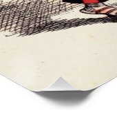 Alice in Wonderland - Mad Hatter (kleur) Perfect Poster (Hoek)