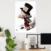 Alice in Wonderland - Mad Hatter (kleur) Poster (Thuiskantoor)