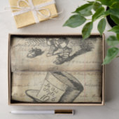 Alice in Wonderland  Mad Hatter ontkoppeling Tissuepapier (Geschenk)
