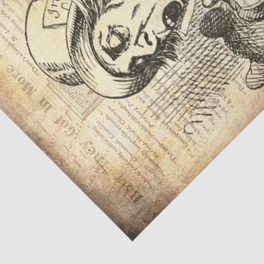  Alice in Wonderland Mad Hatter-ontkoppeling Tissuepapier (Detail)