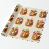 Alice in Wonderland Mad Hatter Rabbit Gift Cadeaupapier (Uitgerold)