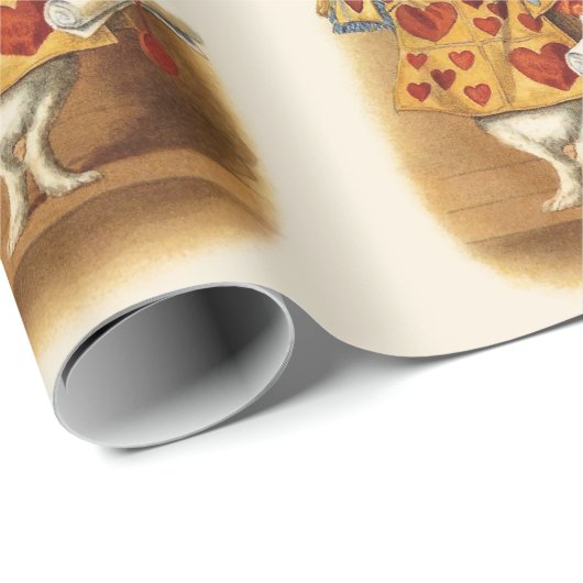 Alice in Wonderland Mad Hatter Rabbit Gift Cadeaupapier (Rol Hoek)