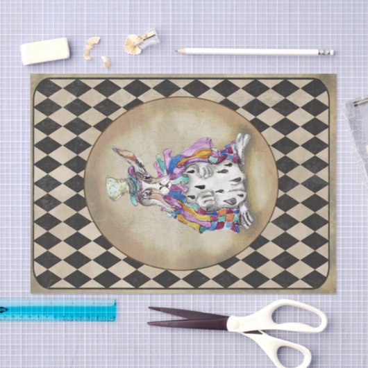 Alice in Wonderland Mad Hatter Rabbit Tissuepapier (Craft)