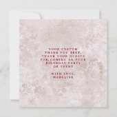 Alice in Wonderland Mad Hatter Tea Party Bedankt (Achterkant)