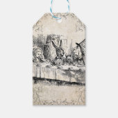 Alice in Wonderland Mad Hatter Tea Party Gift Labe Cadeaulabel (Voorkant)
