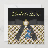 Alice in Wonderland Mad Hatter Tea Party nodigt ui Kaart (Voorkant)