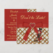 Alice in Wonderland Mad Hatter Tea Party nodigt ui Kaart (Voorkant / Achterkant)