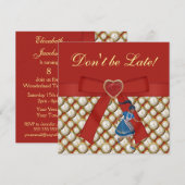 Alice in Wonderland Mad Hatter Tea Party nodigt ui Kaart (Voorkant / Achterkant)