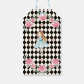 Alice in Wonderland Mad Hatter Tea Party Verjaarda Cadeaulabel (Achterkant)