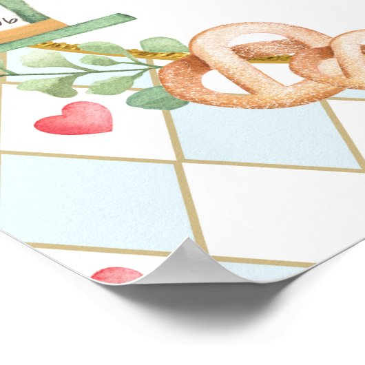 Alice in Wonderland Mad Hatter Tea Party Welkom Poster (Hoek)