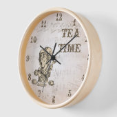 Alice in Wonderland Mad Hatter Tea Time Clock (Hoek)
