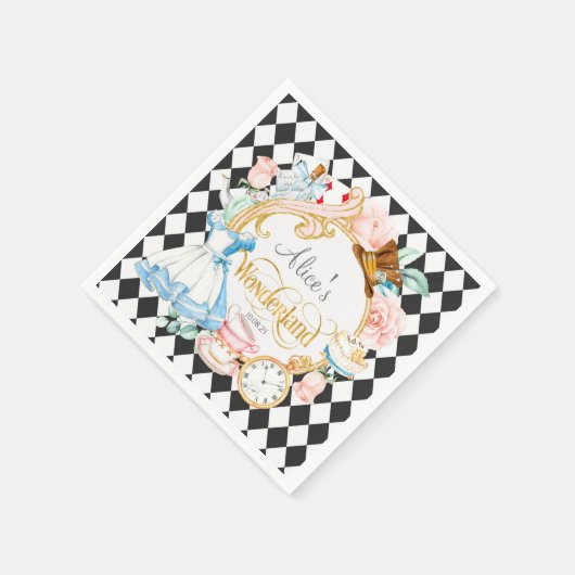 Alice in Wonderland, Mad-hatter-theefeestdag Servet (Hoek)