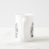 Alice in Wonderland Mad Hatter-theeparty Porselein Kop (Achterkant)