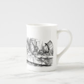 Alice in Wonderland Mad Hatter-theeparty Porselein Kop (Rechts)